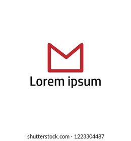 M letter idea vector logo and application icon template. Logo M