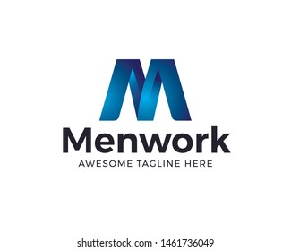 M letter idea vector logo and application. M Letter Design Vector. Creative modern letter M logo template