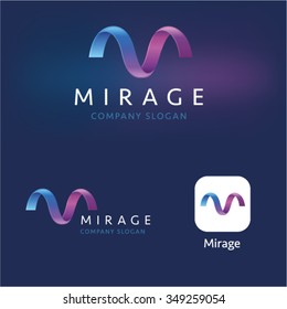 M Letter Idea Vector Logo And Application Icon Template