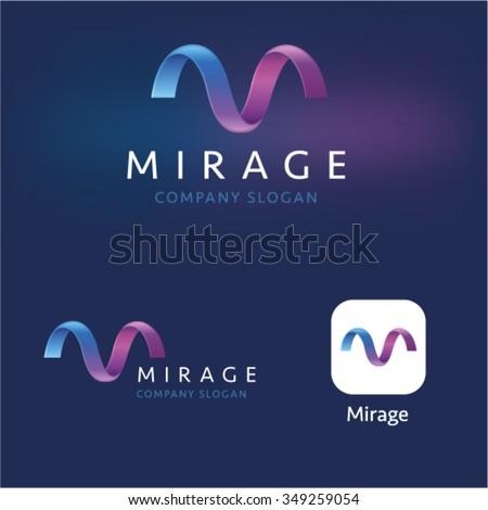 M letter idea vector logo and application icon template