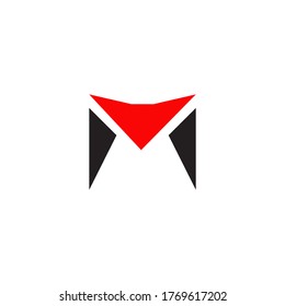 M-Buchstaben-Anfangslogo-Design, Vektorgrafik-Vorlage