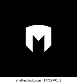 M letter initial logo design vector template