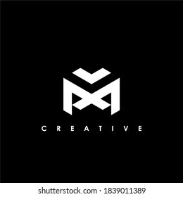 M Letter Initial Logo Design Template Vector Illustration