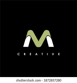 M Letter Initial Logo Design Template Vector Illustration