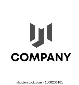 M letter . initial logo . M sign vector template
