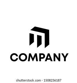 M letter . initial logo . M sign vector template