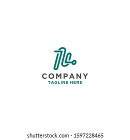 M letter initial vector logo concept.