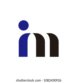 i m letter logo