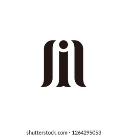 m i letter logo