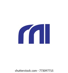 m i letter logo