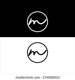 M letter logo abstract design