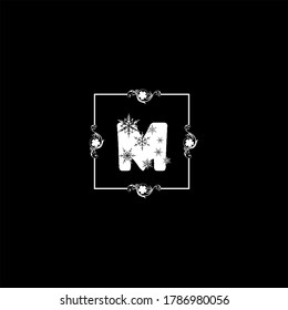 M letter logo abstract design 