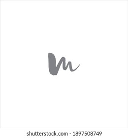 M letter logo abstract design on white color background. m icon