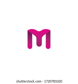 Logotipo de letra M - plantilla de logotipo abstracto de letra m 