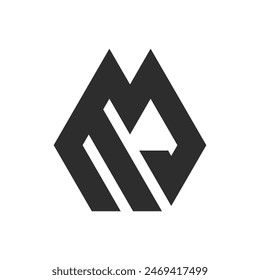M letter logo, M Alphabet logo, initials logo