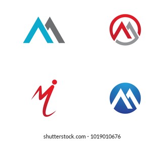 M Letter Logo Business 