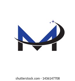 M Letter Logo Business professional logo template - Vector
