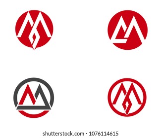 M Letter Logo Business Template Vector icon
