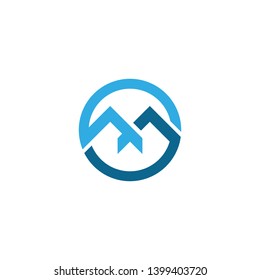 M Letter Logo Business Template