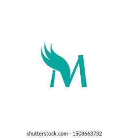 M Letter logo business template vector icon