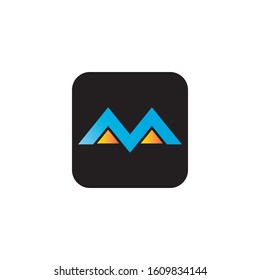 M Letter logo business template vector icon