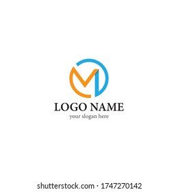 M Letter logo business template vector icon