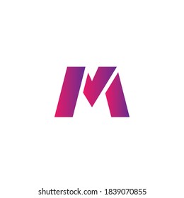 M Letter logo business template vector icon