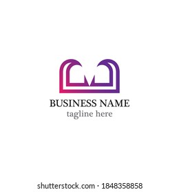 M Letter logo business template vector icon