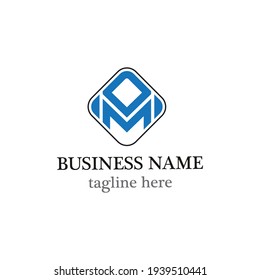 M Letter logo business template vector icon