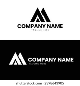 M A letter logo business template