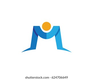 M Letter Logo Business Template Vector icon