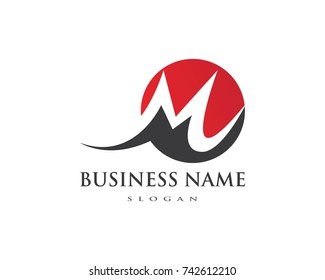 M Letter Logo Business Template Vector icon