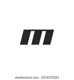 M letter logo with classic, retro or aesthetic style