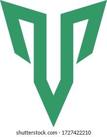 M letter logo concept in one color design 