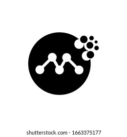 M letter logo consep icon template