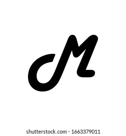 Plantilla de icono del logotipo de la letra M