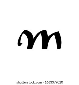 Plantilla de icono del logotipo de la letra M