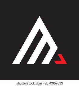 M letter logo creative design.