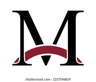 Diseño creativo del logotipo de la letra M
plantilla de vector
