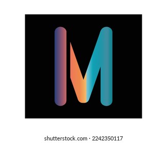 M letter logo creative design vector template