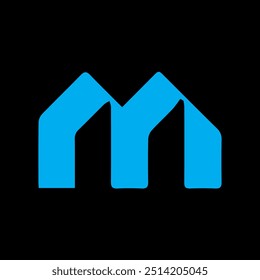 Logotipo de mi carta Creative Design.
M monograma Logo Vector de concepto único.
Logotipo abstracto plano moderno creativo de la letra de las iniciales.
