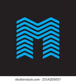 M letter logo Creative Design.
M monogram Logo Unique Concept Vector.
M creative  modern flat abstract  initials letter logo.

