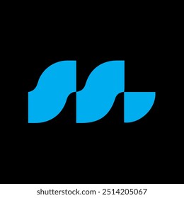 M Letter Logo Creative Design.
M Monogramm Logo Unique Concept Vector.
M kreative moderne flache abstrakte Initialen Buchstaben-Logo.
