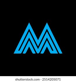Logotipo da letra M Creative Design.
M monograma Logo Vetor de Conceito Único.
M criativa moderna plana abstrato iniciais letra logotipo.
