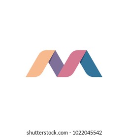 M letter logo design