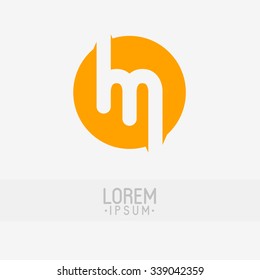 M letter logo design