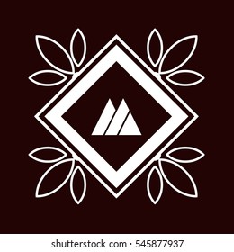 M letter logo design