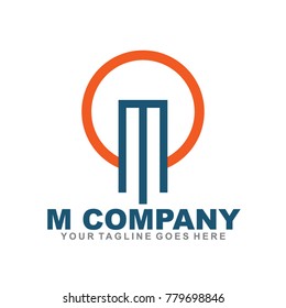 M Letter Logo design