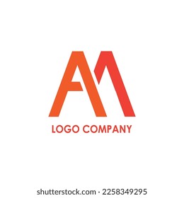 a and m letter logo design, can be used for any brand and company