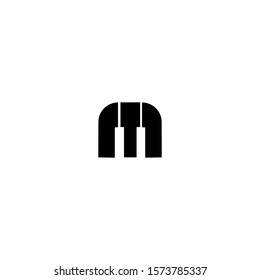 M Letter Logo Design with Creative